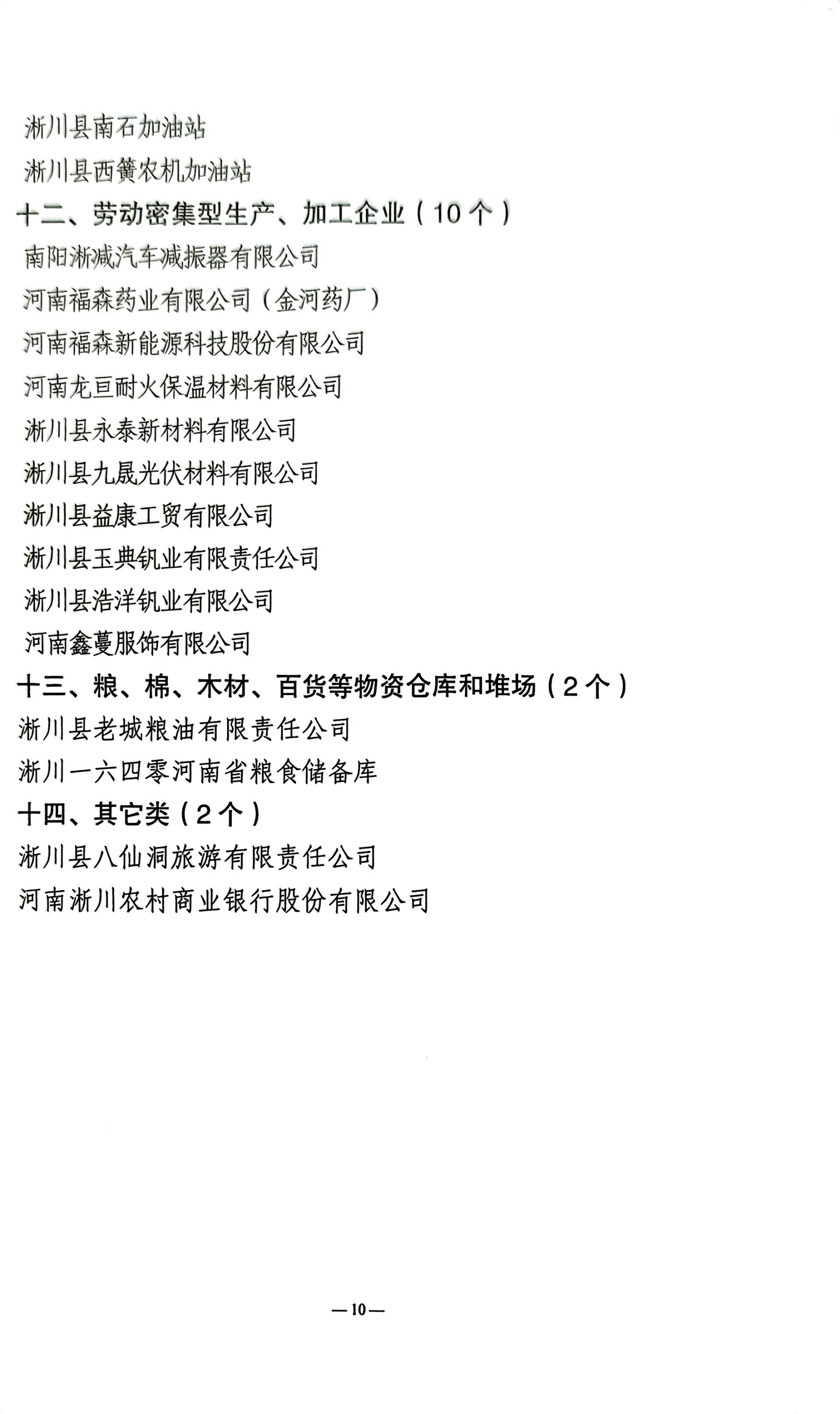 关于调整二级消防安全重点单位的通知