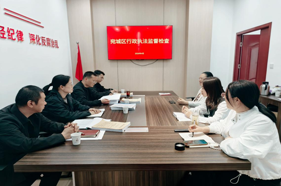 宛城区审计局接受区级联合行政执法监督检查