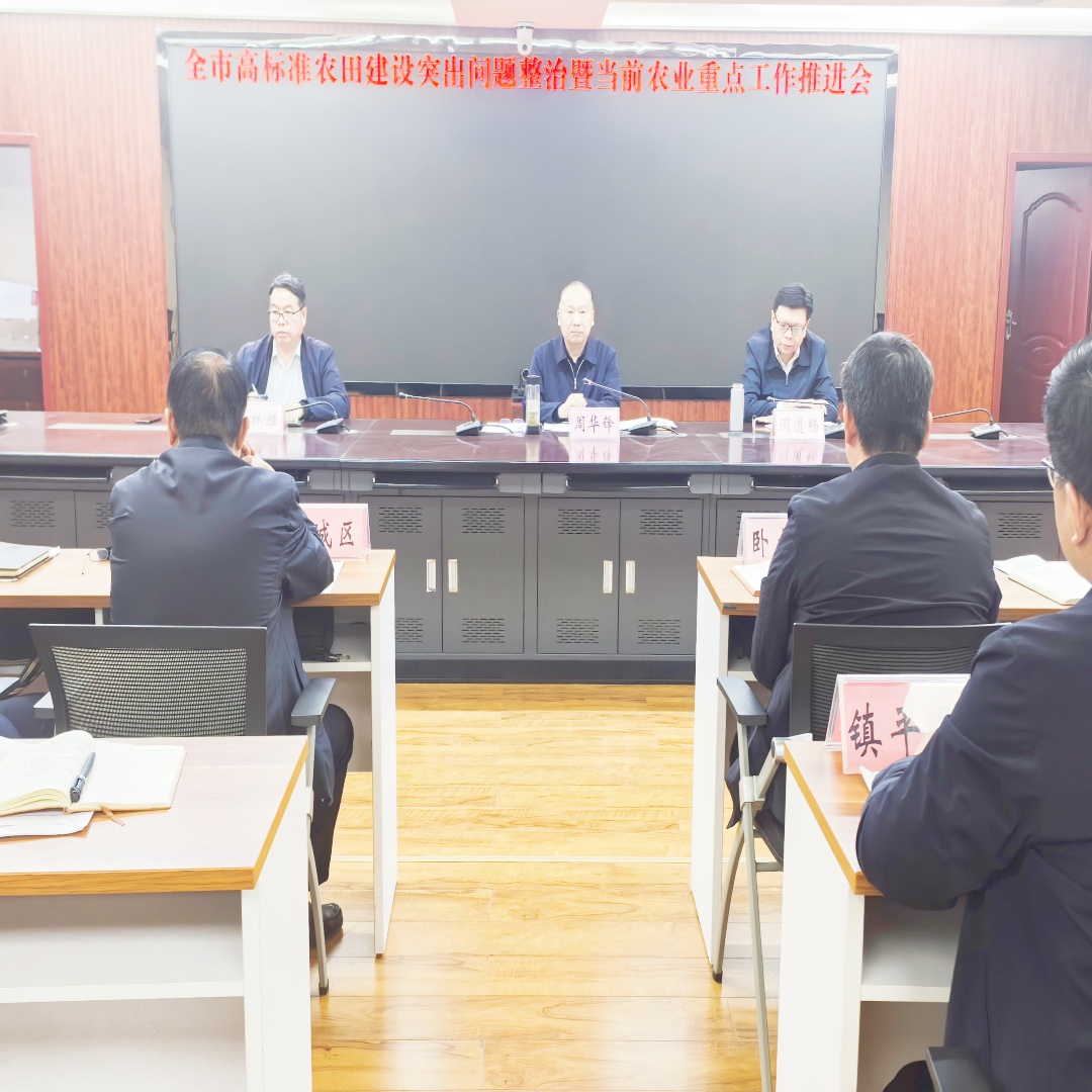 南阳市召开高标准农田突出问题整治暨 当前农业重点工作推进会