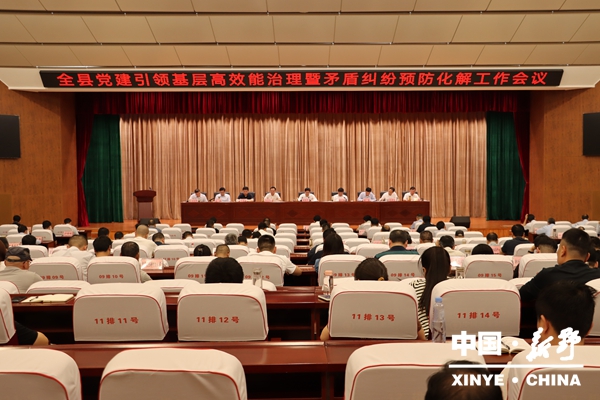 新野县召开党建引领基层高效能治理暨矛盾纠纷预防化解工作会议