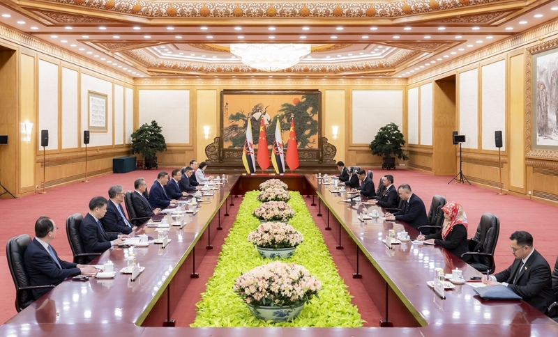 习近平会见文莱王储比拉 习近平会见文莱王储比拉