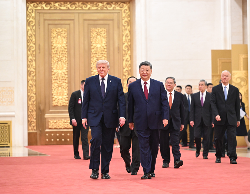 习近平为美国总统特朗普举行欢迎宴会 习近平为美国总统特朗普举行欢迎宴会