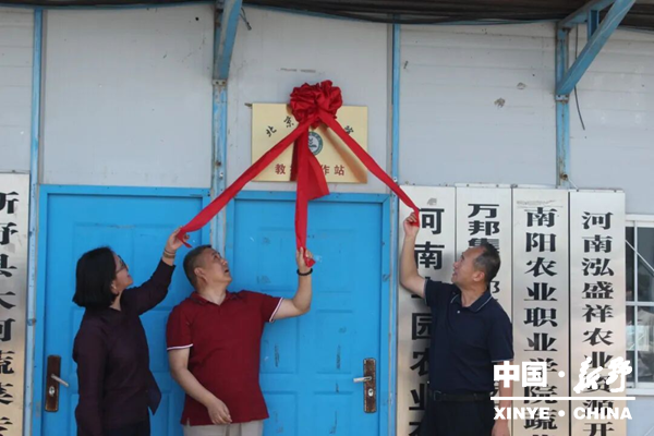 沙堰镇举行北京农学院·河南丰园农业教授工作站揭牌仪式
