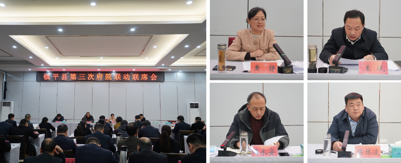 镇平县组织召开第三次府院府检联动联席会