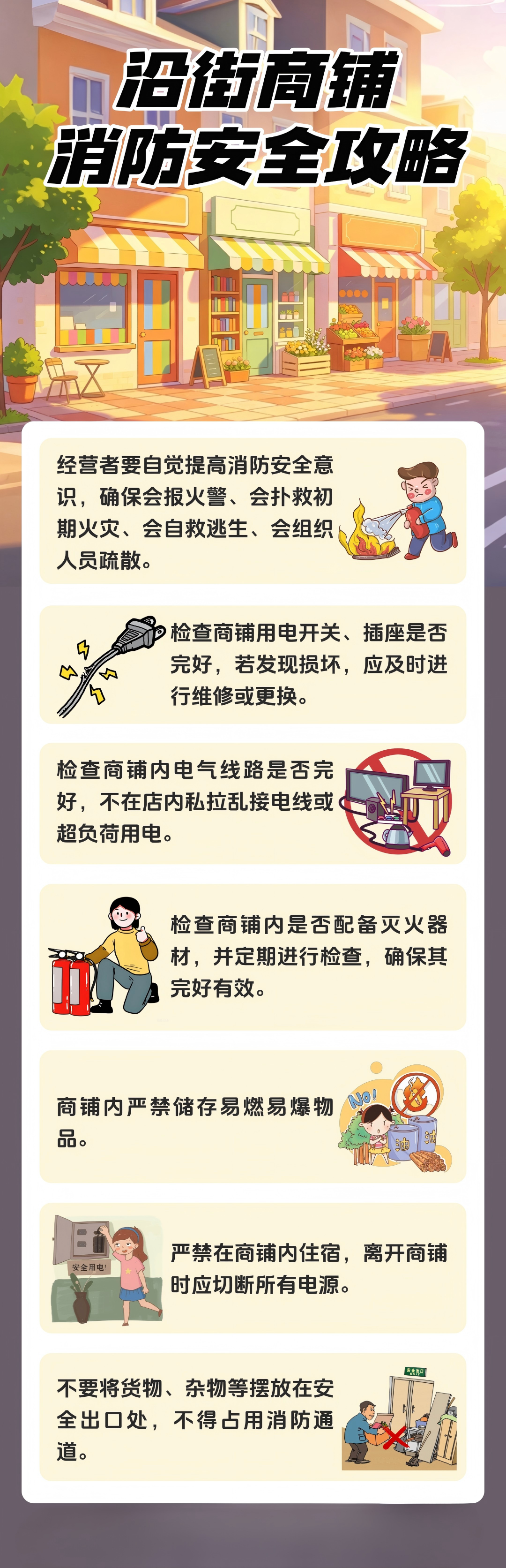 【平安夏季 消防同行】沿街商铺消防安全攻略