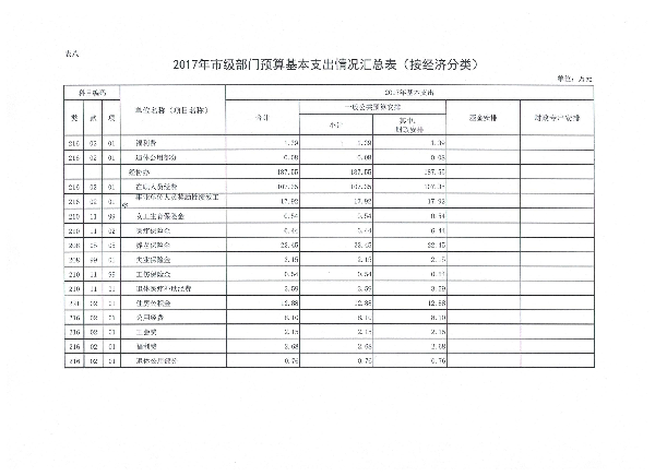 表八 一般公共预算基本支出情况表4